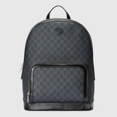 互扣式双G背包 黑色Supreme帆布