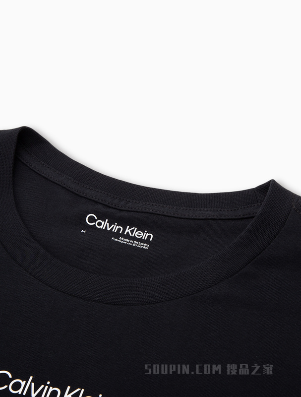 Calvin Klein 22早秋男士时尚圆领醒目花卉印花纯棉透气短袖T恤40HM895