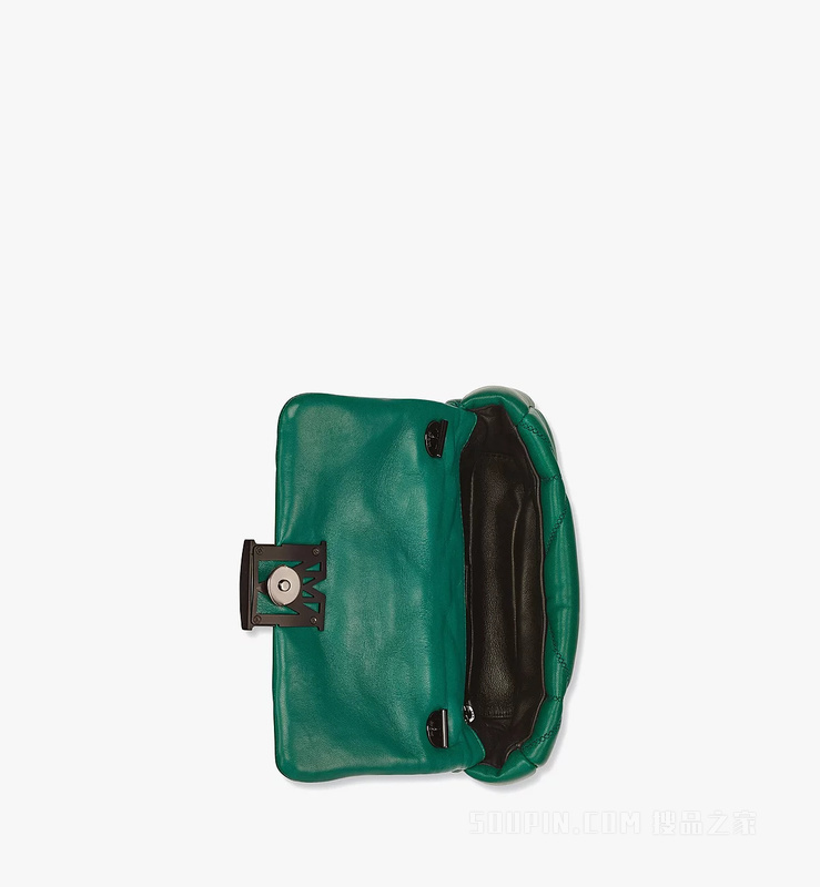 Mini Travia绗缝皮革Satchel包