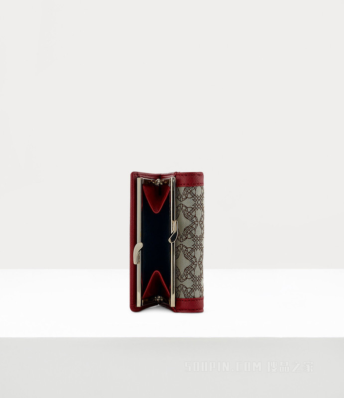 Vivienne Westwood】Re-Jacquard Orborama Small Frame Wallet  51010018W0009O101-搜品之家