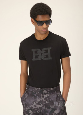 B-Chain T-Shirt Organic Cotton T-Shirt In Black