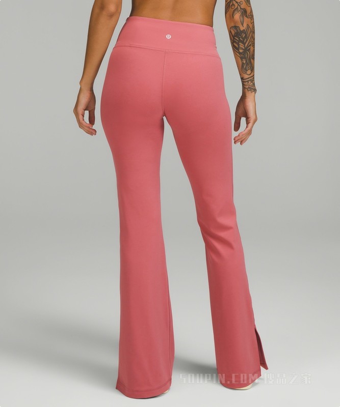 Groove 女士超高腰喇叭裤 *Nulu Split-Hem