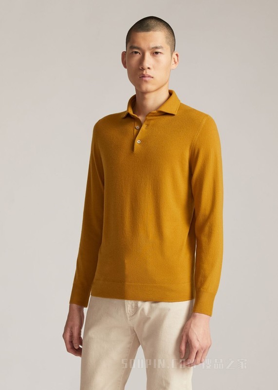 Superlight Dyed Polo 衫 小羊绒