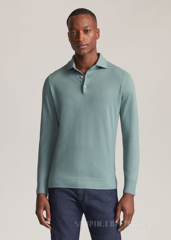 Superlight Dyed Polo 衫 小羊绒
