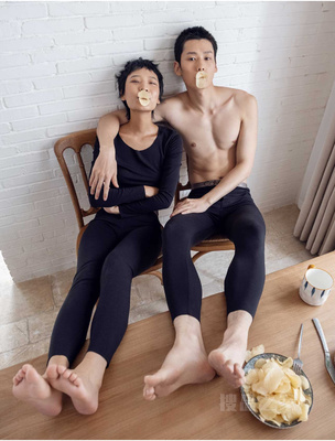 Calvin Klein 22早秋新款男士时尚光泽LOGO腰边无痕舒适保暖长裤AD0002