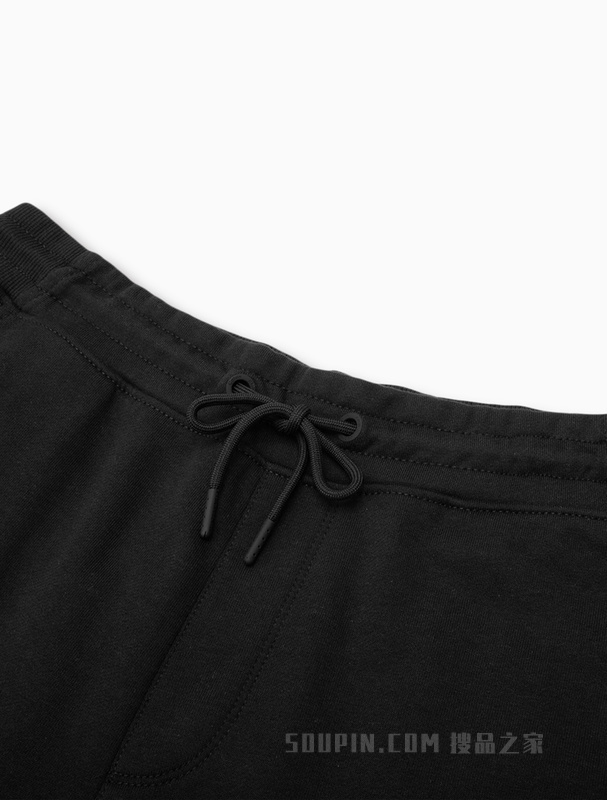 Calvin Klein 22春夏男女情侣中性简约LOGO抽绳直筒针织短裤J400147