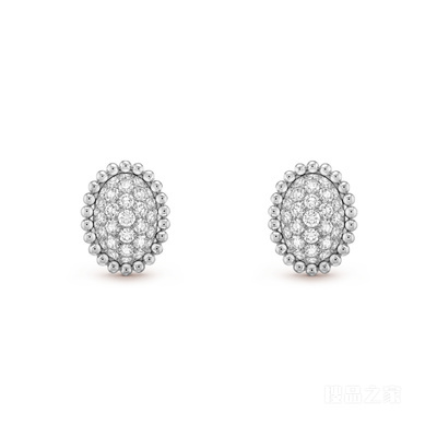 Perlée diamonds pavé耳环