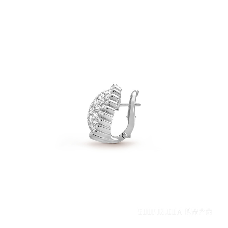 Perlée diamonds pavé耳环
