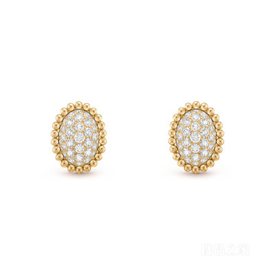 Perlée diamonds pavé耳环