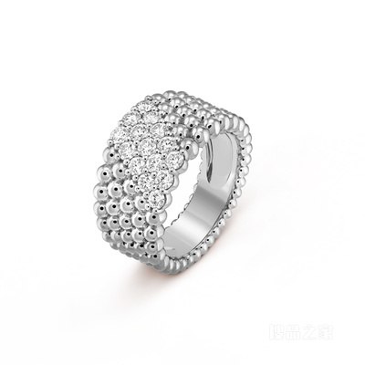 Perlée diamonds戒指，5排镶钻设计