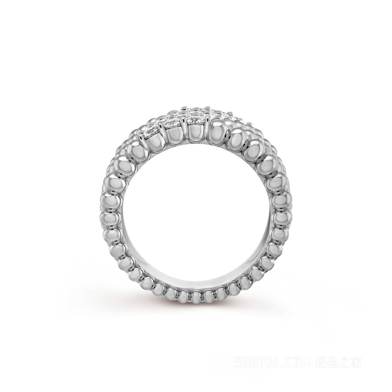 Perlée diamonds戒指，5排镶钻设计