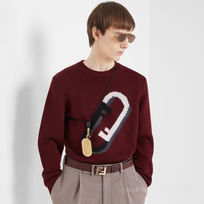 Fendi O’Lock 金色太阳镜