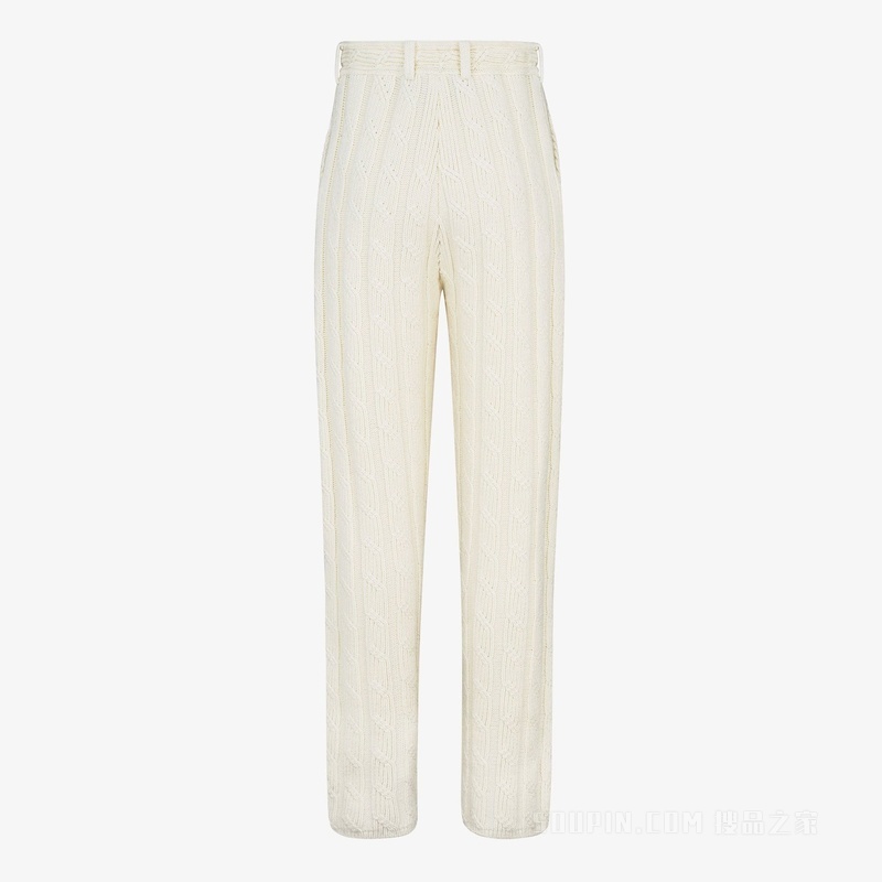 长裤 白色羊毛裤