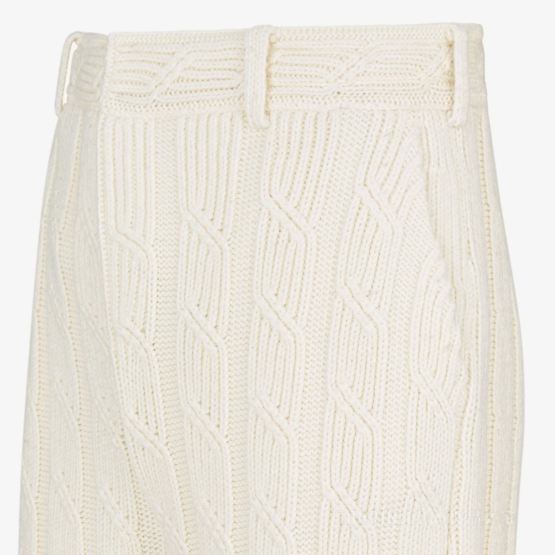 长裤 白色羊毛裤