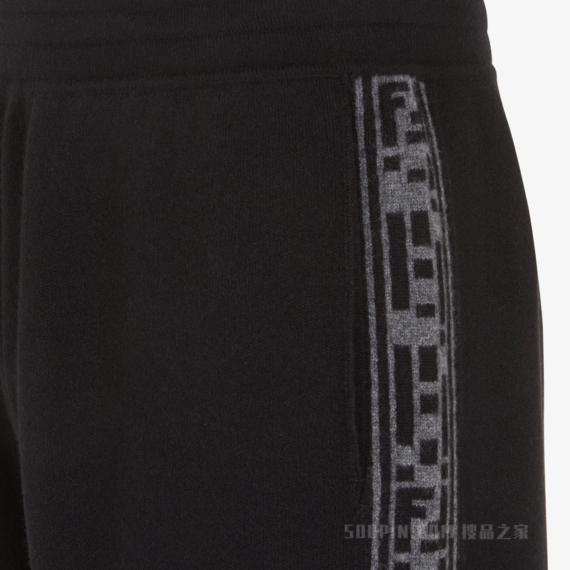 长裤 黑色羊绒长裤