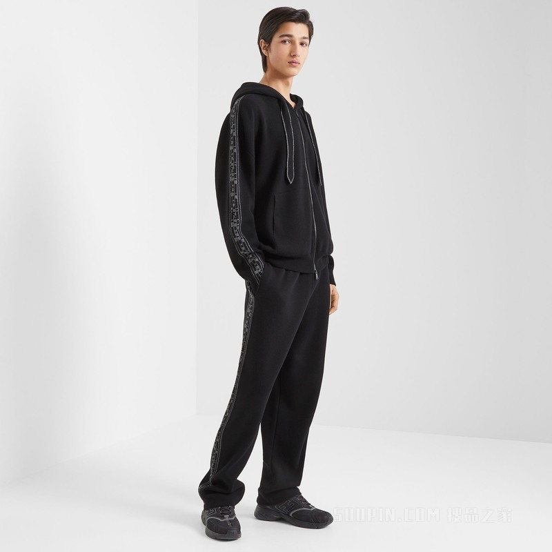 长裤 黑色羊绒长裤