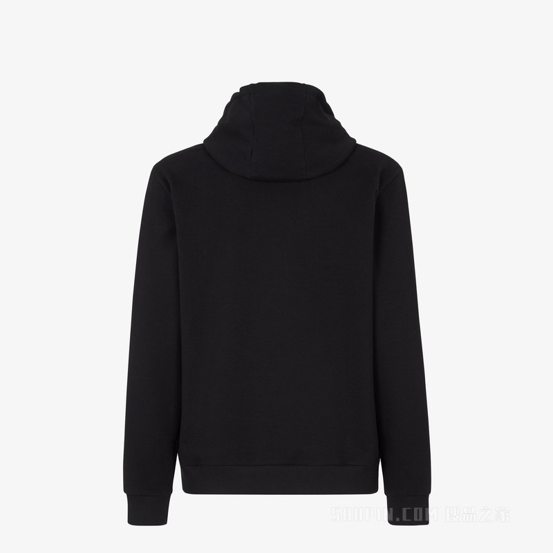 运动衫 黑色平纹布运动衫