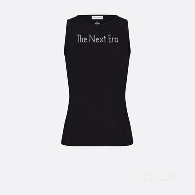 背心 黑色针织科技面料“The Next Era”字样