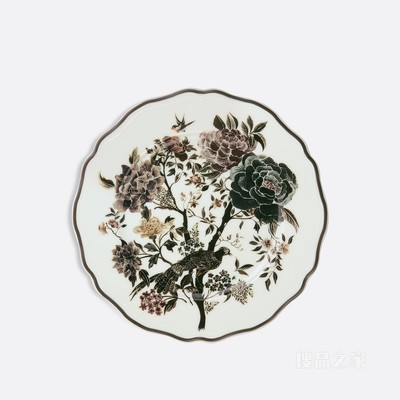 甜品碟 烟熏色 Jardin d'Hiver Large Night Bird 图案
