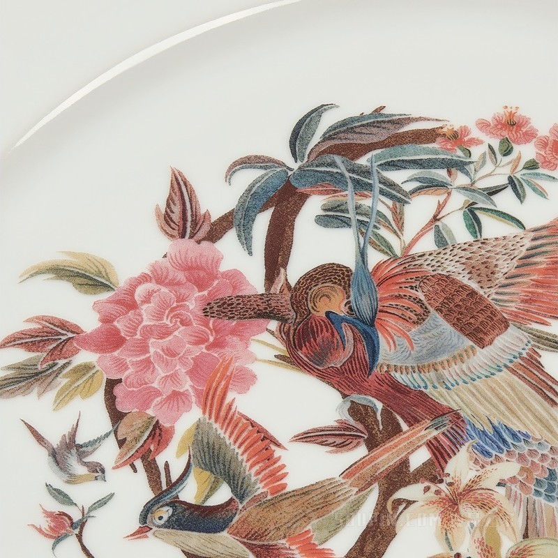 装饰盘 多色 Jardin d'Hiver Large Morning Bird 图案