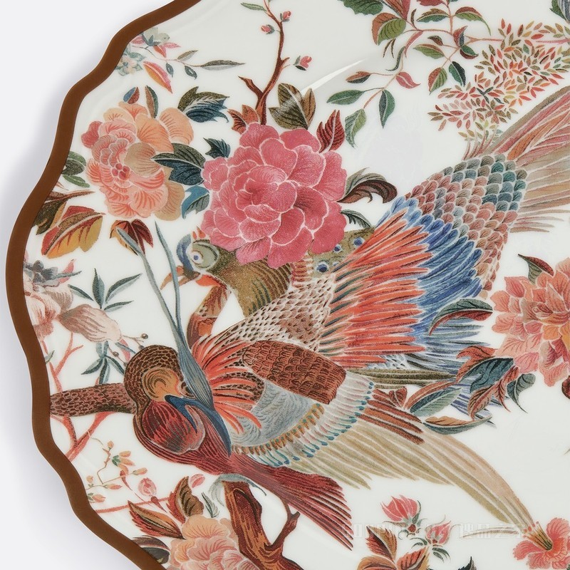 餐盘 多色 Jardin d'Hiver Large Morning Bird 图案