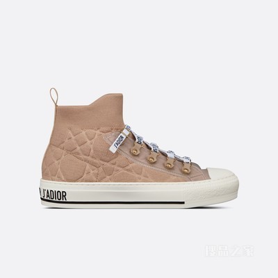 Walk'n'Dior 运动鞋 裸色网面超大藤格纹
