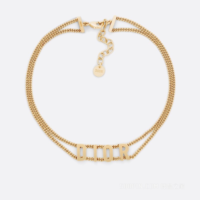 Dio(r)evolution 短项链 金色饰面金属