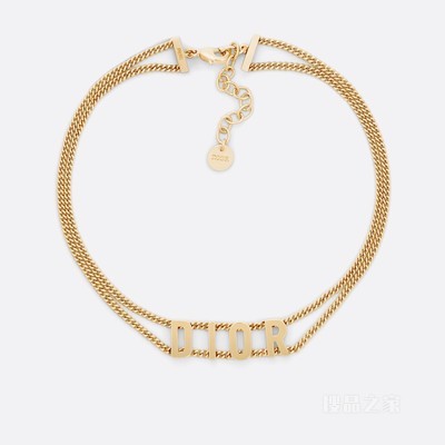 Dio(r)evolution 短项链 金色饰面金属