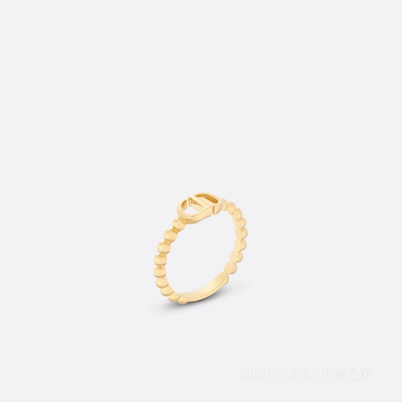 Petit CD 戒指 金色饰面金属