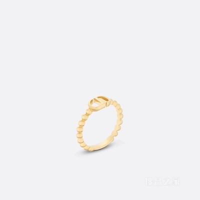 Petit CD 戒指 金色饰面金属