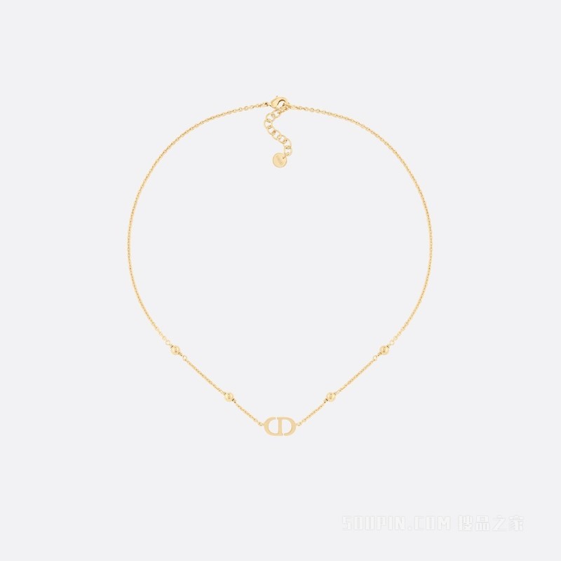 Petit CD 项链 金色饰面金属