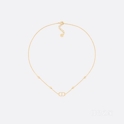 Petit CD 项链 金色饰面金属