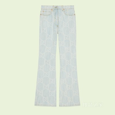“Gucci and California”GG牛仔裤 浅蓝色