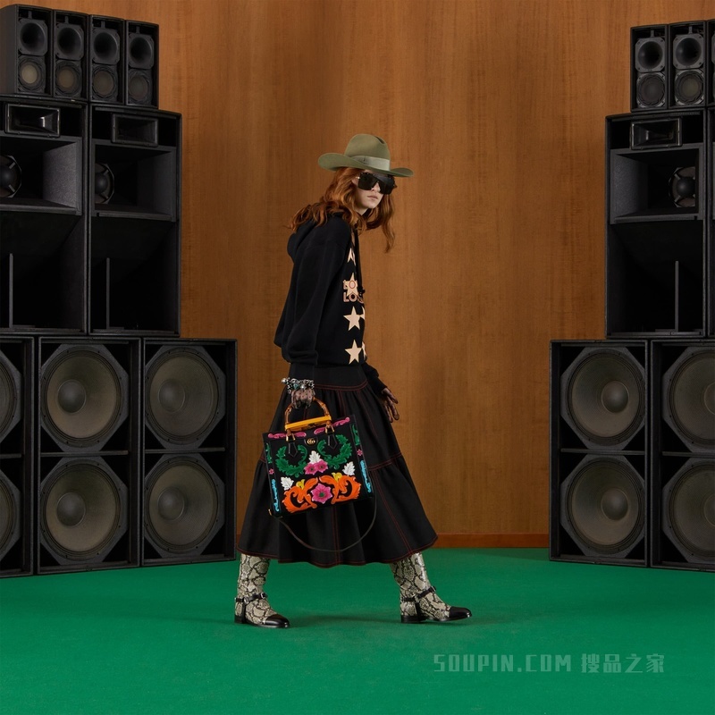 平纹针织棉卫衣 黑色