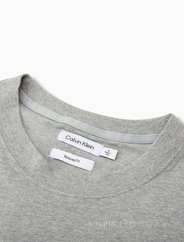 【简约系列】Calvin Klein 22早秋男女情侣中性纯棉宽松短袖T恤40HM229
