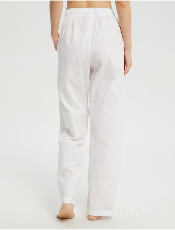 Calvin Klein 22早秋新款女士休闲舒适LOGO布标松紧腰家居睡裤QS6893