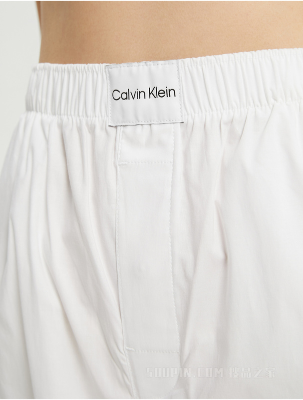 Calvin Klein 22早秋新款女士休闲舒适LOGO布标松紧腰家居睡裤QS6893