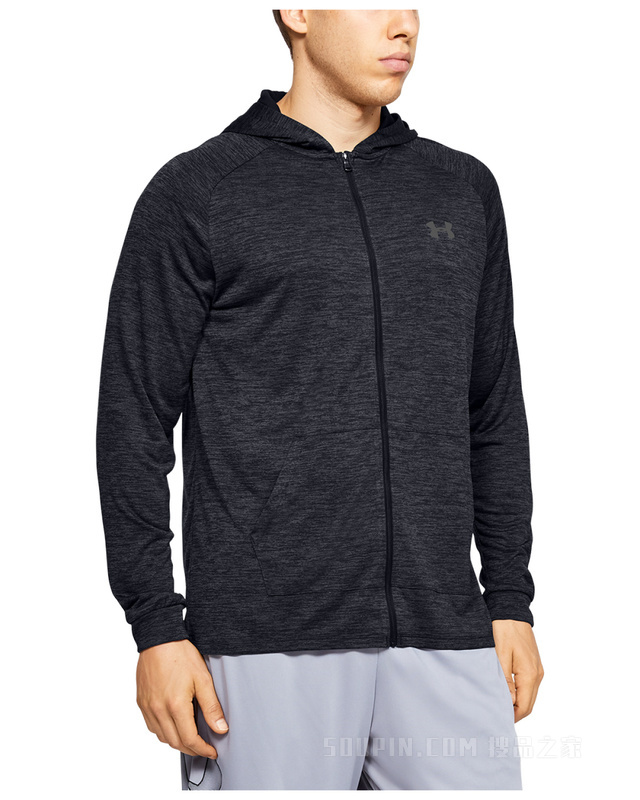 男士UA Tech 2.0拉链连帽上衣