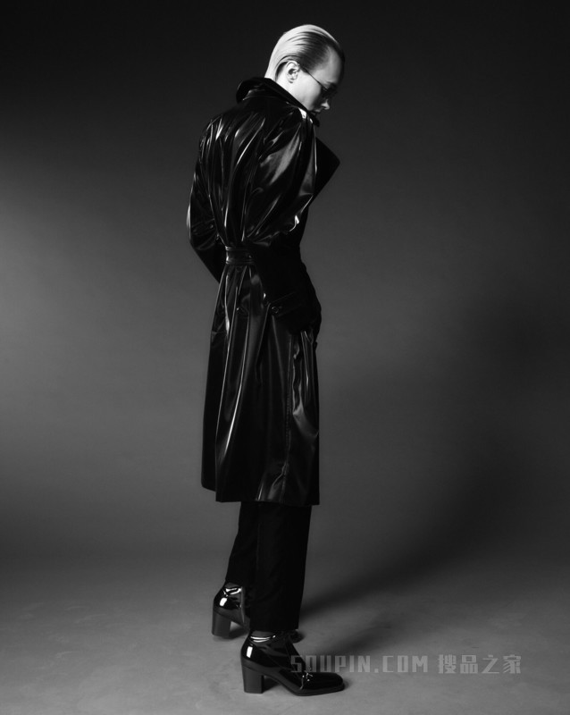 闪亮绒面萝卜型长裤