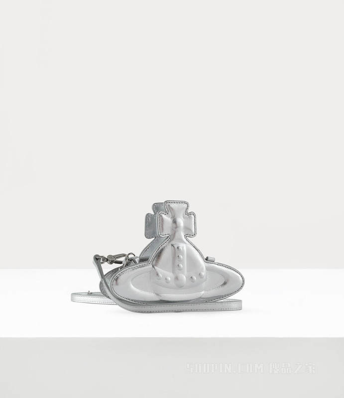 Metallic Injected Orb Nano Orb Crossbody Bag