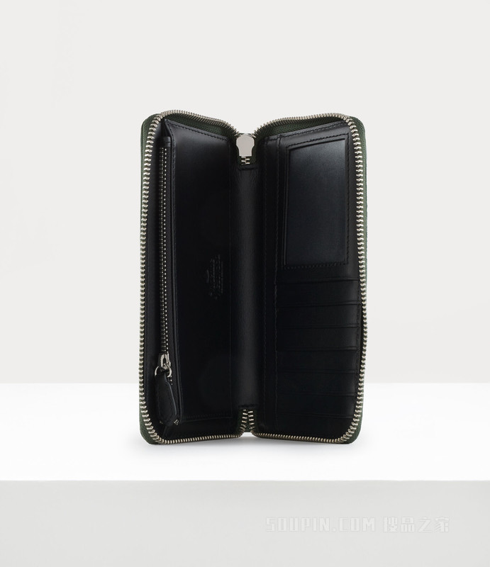 Crocodile New Zip Round Wallet