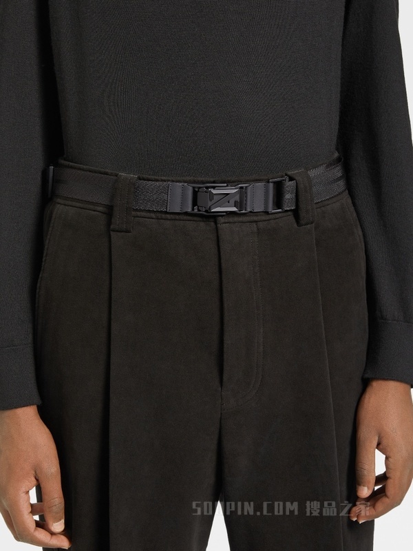 黑色高科技面料腰带