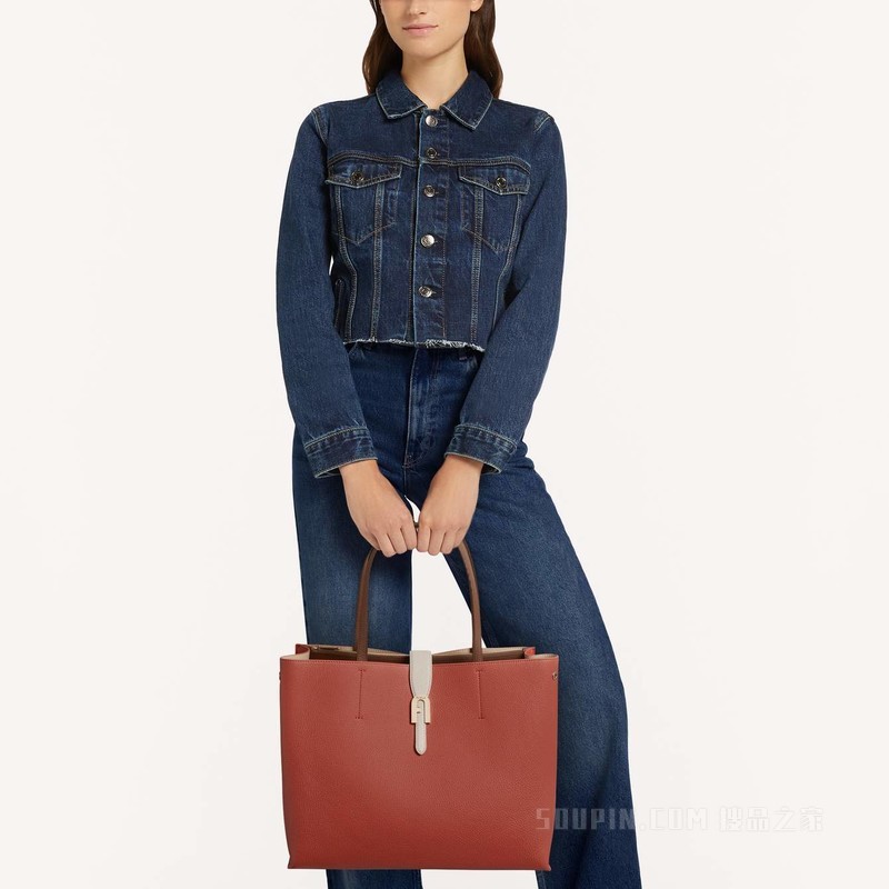 大号大手袋 Cannella (Brown) Furla Sofia