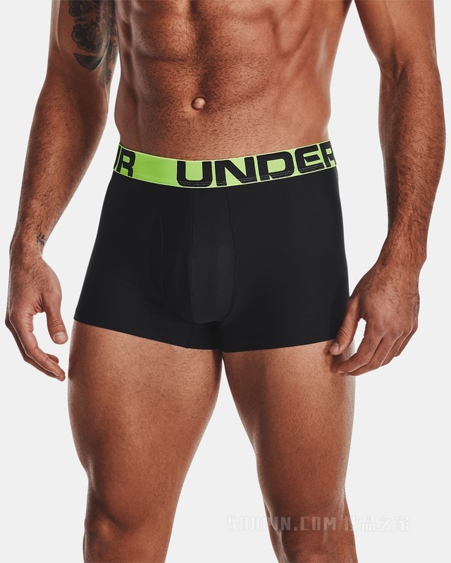 男士UA Tech Boxerjock 3英寸内裤—2条装