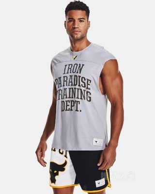 男士Project Rock强森Cutoff 无袖T恤