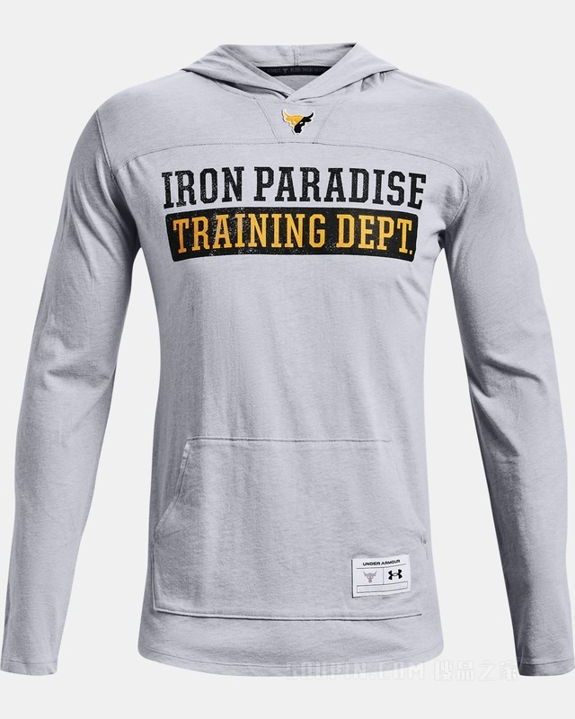 男士Project Rock强森长袖连帽上衣