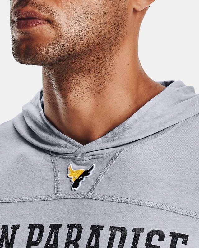 男士Project Rock强森长袖连帽上衣