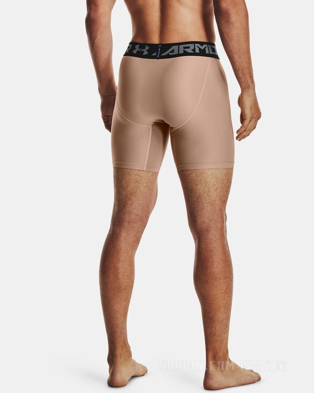 男士UA HeatGear® Armour Mid强力伸缩型短裤