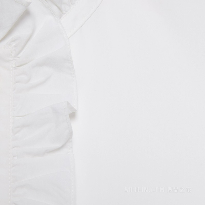 棉质府绸衬衫 白色