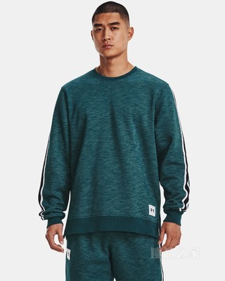 男士UA Essential Heritage抓绒圆领运动衣